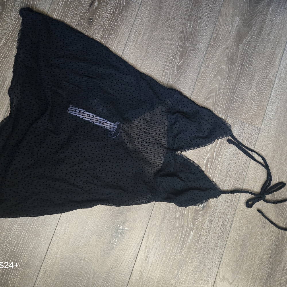 NWT Savage X Fenty Black Sheer Textured Lingerie